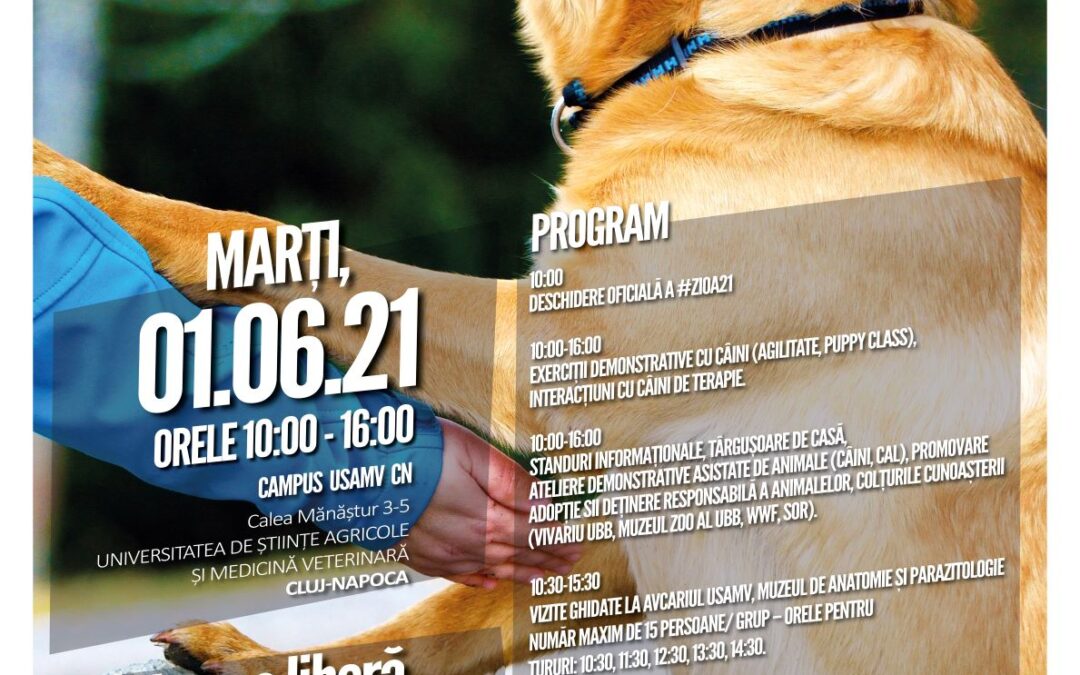 Ziua Interacțiunii Om-Animal, în campusul USAMV Cluj-Napoca, de 1 Iunie